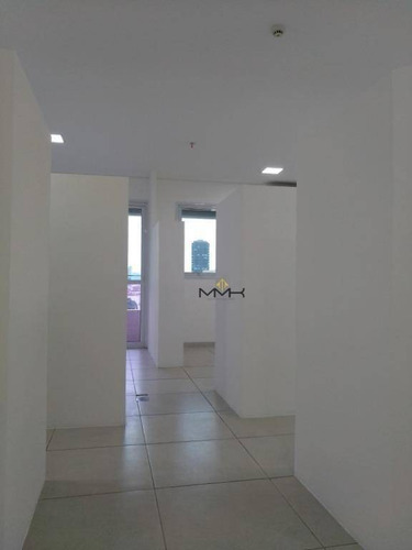 Imagem 3 de 11 de Sala Comercial Para Locação - The Blue Officemall - 52m² Com Banheiro Privativo, Copa, 3 Salas E 1 Vaga De Garagem - Sa0149
