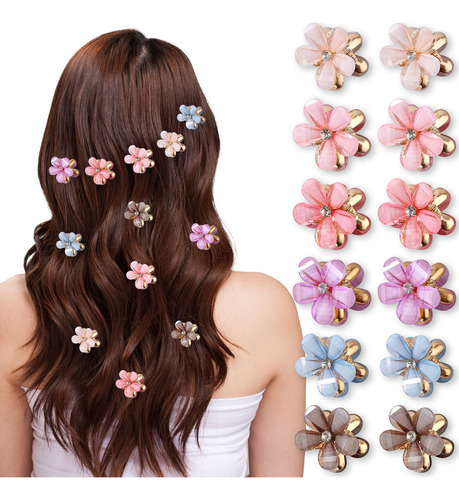Zh 12 Minipinzas Para El Cabello Para Decorar Y Peinar El Cabel