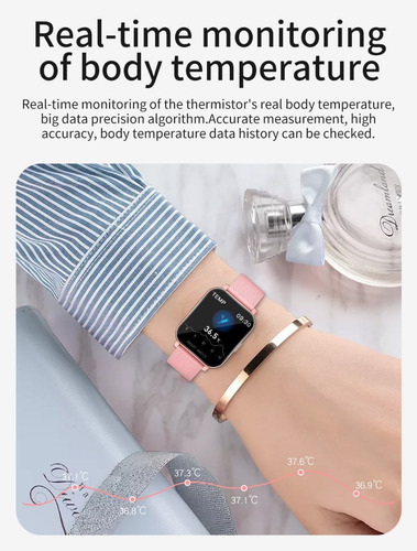 Imagen 4 de 10 de Smartwatch Aiwa Swa-013 Reloj Inteligente Termometro Sport
