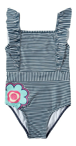 Imagem 4 de 6 de Maiô Bebê Menina Tip Top Envio Imediato Fps50+ Corujinha 959