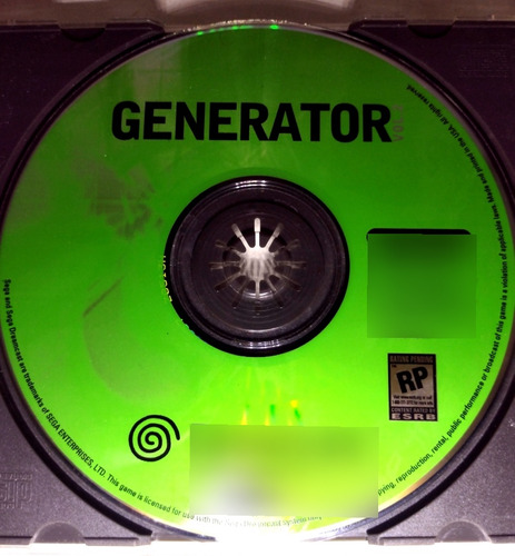 Generator Vol 2 Sega Dreamcast Original Funcionando