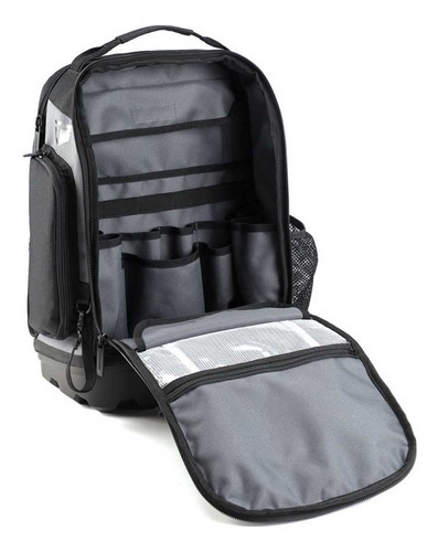 Mochila De Herramientas Laptop 31 Bolsillos 22kg Toughbuilt Color Negro