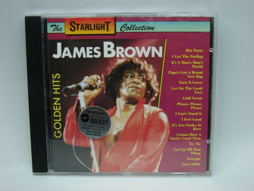 Cd James Brown Golden Hits Europa Ed. 1993 