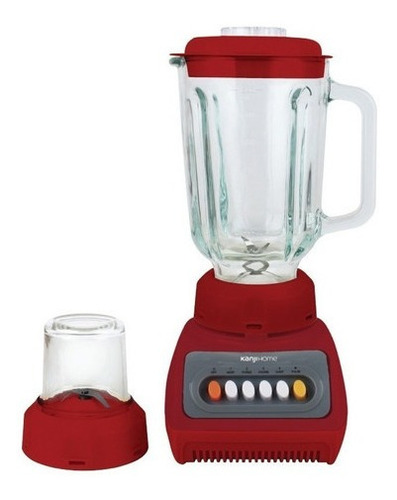 Imagen 5 de 6 de Licuadora Kanji KJH-BL0600LA01 1.5 L roja con jarra de vidrio 220V