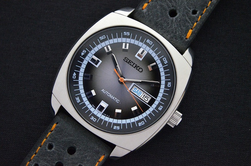 Seiko Gigante Cinza Snkm 97 - Estado De Novo - Lindo