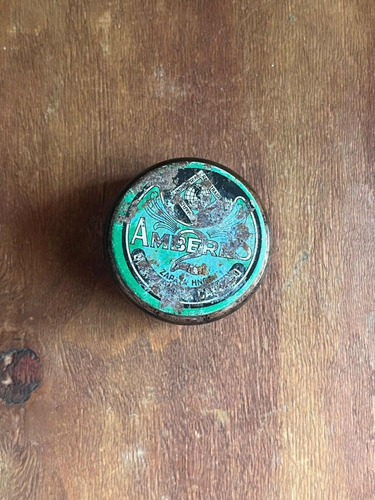 Antiguo Frasco Amberes Crema De Zapatos (Usado)