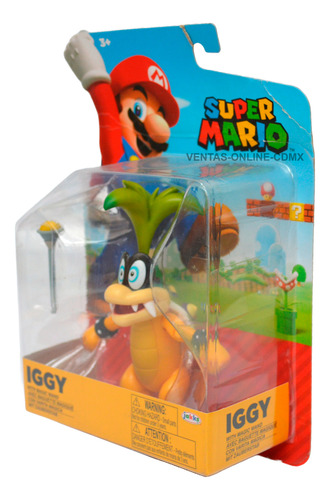 Figura Iggy Koopa Super Mario World Nintendo Jakks
