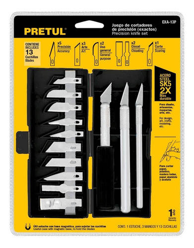 Juego Exactos Con Estuche, 13 Piezas, Pretul, 22409