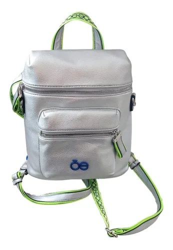 Mochila De Moda Para Mujer Plateada Cloe