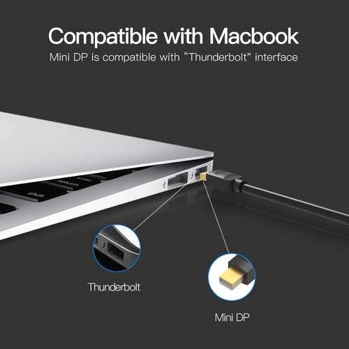 Cable Mini Displayport A Displayport Vention 4k 2m 10 Pza
