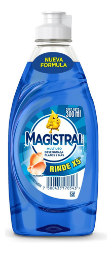 Detergente Magistral Multiuso Marina sintético en botella 300 ml