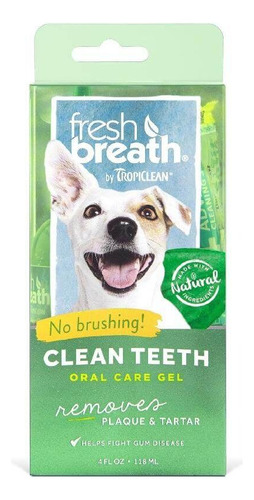 Gel Dental Canino Tropiclean Fresh Breath Frasco X 118 Ml
