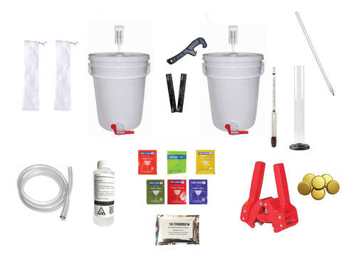 Kit Fermentista Avanzado 2x Fermentadores 19l Vino/hidromiel