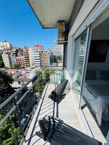 Venta Monoambiente En Barrio Norte, Caba, Refaccionado Muy Luminoso Con Vista Abierta