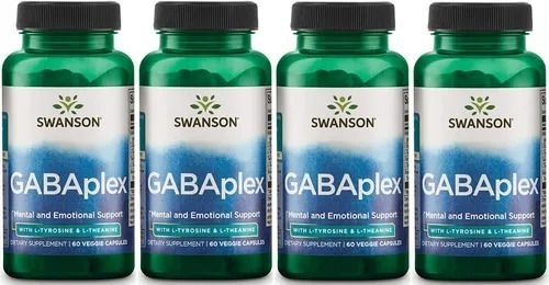 Gabaplex 60 Cap Stress Fatiga Y Mas Pack 4x Envio Gratis