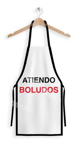 Delantal Cocina Atiendo Boludos