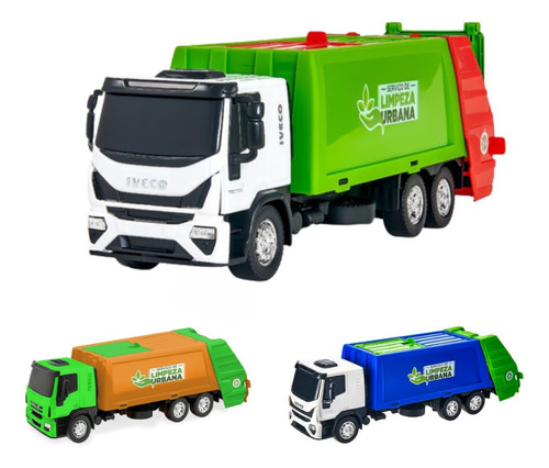 Brinquedo Caminhão Iveco Coletor Lixo Usual-veja Video