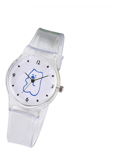 Reloj H Con Correa Transparente De Verano Para Niños