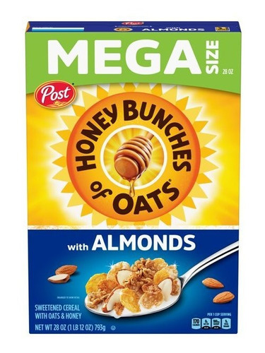 Cereal Honey Bunches Of Oats Almendras Mega 793grs.