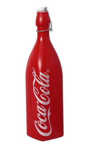 Garrafa De Vidro Coca Cola Agua Suco Cha Leite Vermelho