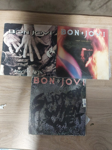 Bon Jovi Lp Vinil (coleção 3 Discos)