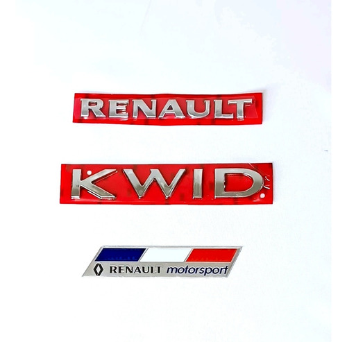 Kit Emblemas Insignias Renault + Kwid + Motorsport Enviamos!