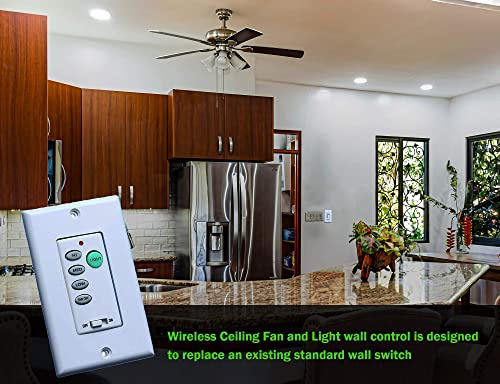 Ventilador De Techo Y Control De Pared Dysmio, Control Remot