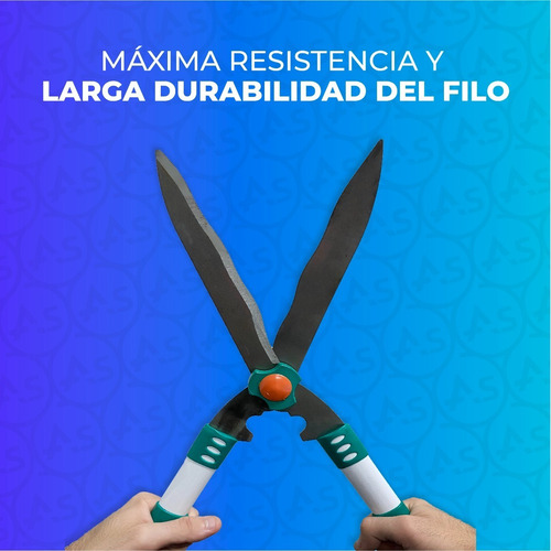 Imagen 5 de 10 de Tijera De Podar Para Cercos Mango De Plastico 19 Jardineria