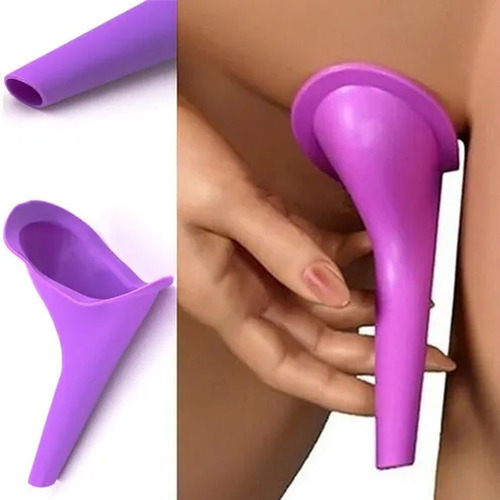 Urinol Feminino Portatil Silicone Reutilizavel Xixi Em Pe