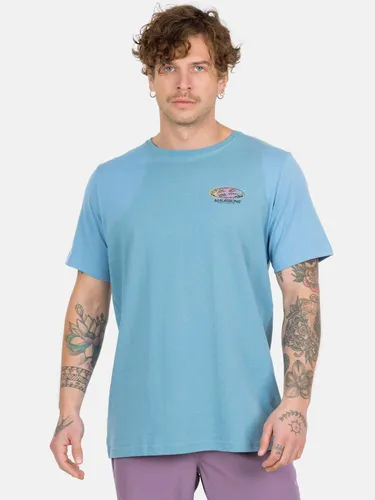 Polera Mc Old School Beach Celeste Hombre Maui And Sons
