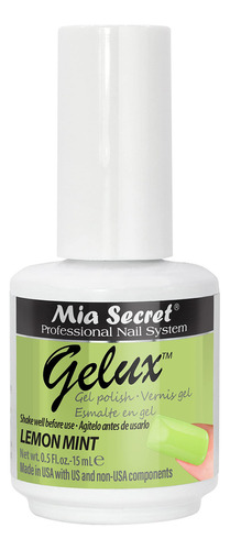 Mia Secret Gelux Soak-off Gel Nail Polish Color Lemon Mint -