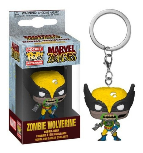 Funko Pop! Keychain Original Marvel Zombie Wolverine 