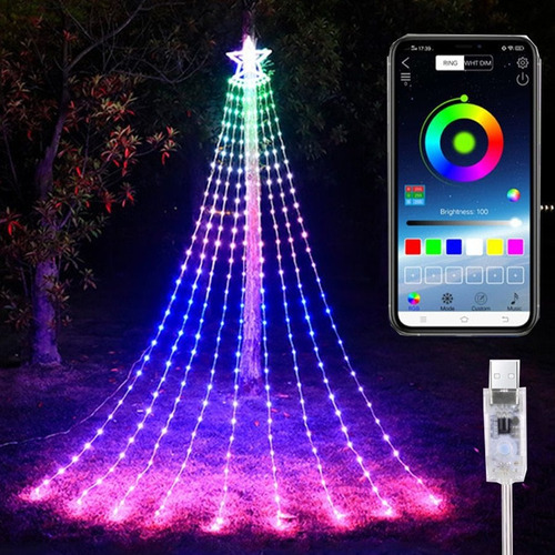 Luz De Corda Inteligente Para Árvore De Natal App Control 35