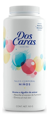 Talco Corporal Infantil Dos Caras 150g Algodon De AzĂșcar