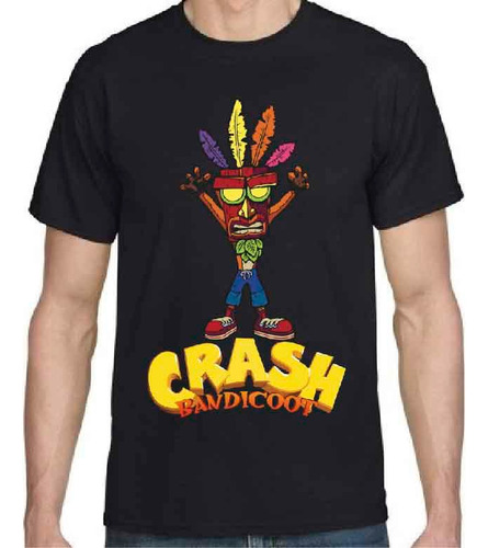 Polera Aku Aku Crash Bandicoot Videojuego Xxl Xxxl Algodón