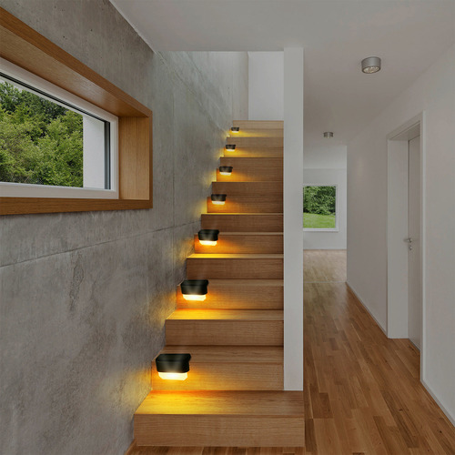 Luces Solares J Night Lights Para Vallas, Césped Exterior, A