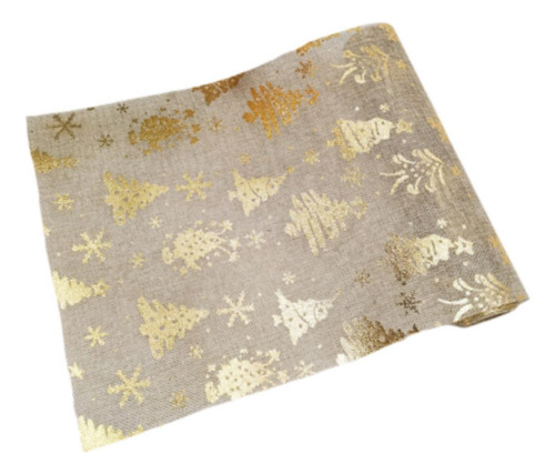 De Mesa Con Estampado De Árbol De Navidad, De