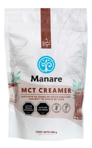 Mct Creamer 200 Gr. Manare