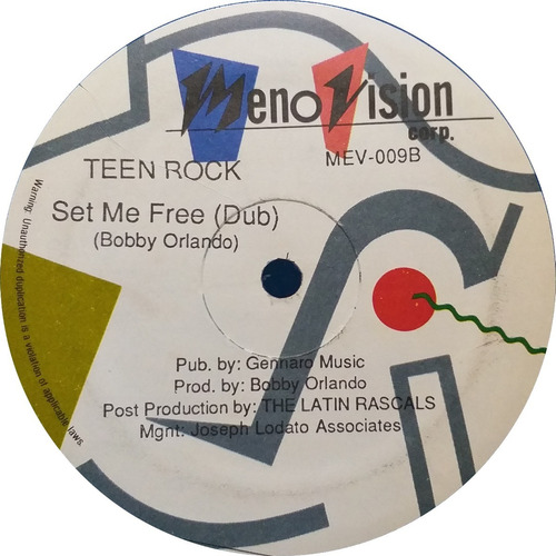 Vinilo Maxi - Teen Rock - Set Me Free (bobby Orlando) 1985