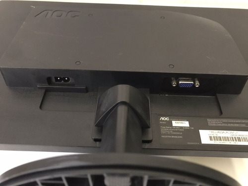 Monitor Aoc 19.5 Led - Hd - Vga, E2070swnl. Riscos - Leia. Preto (Usado)