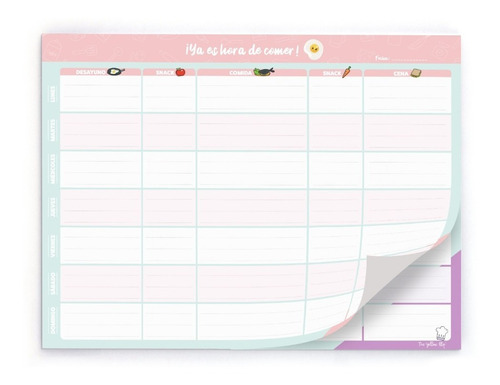 Planificador De Menú, Planificador De Comidas, Meal Planner
