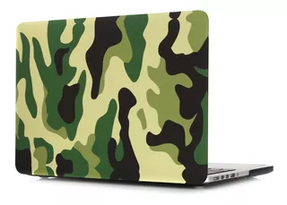 Protector De Acrilico Camuflado Compatible Macbook 12