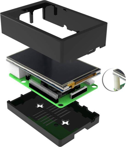 Jun-electron Para Pantalla Táctil Raspberry Pi 4 Con Estuche