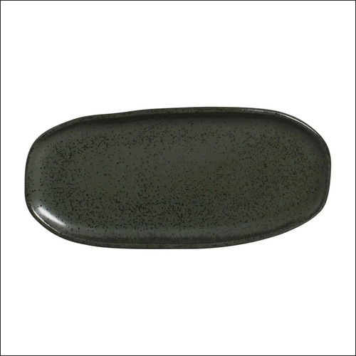 JOGO C/ 4 TRAVESSAS OVAL RASA PEQUENA ORGÂNICO GREENERY 23x11CM PORTO BRASIL