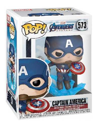 Funko Pop Capitan America Endgame #573 Martillo Escudo Parti