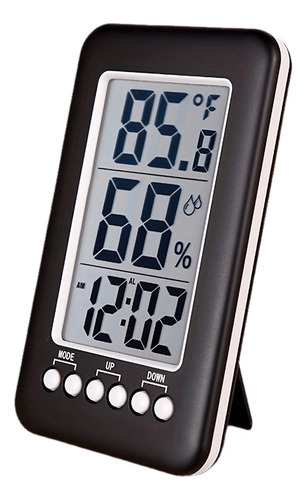 Reloj Despertador, Termómetro E Higrómetro 2 En 1 - L