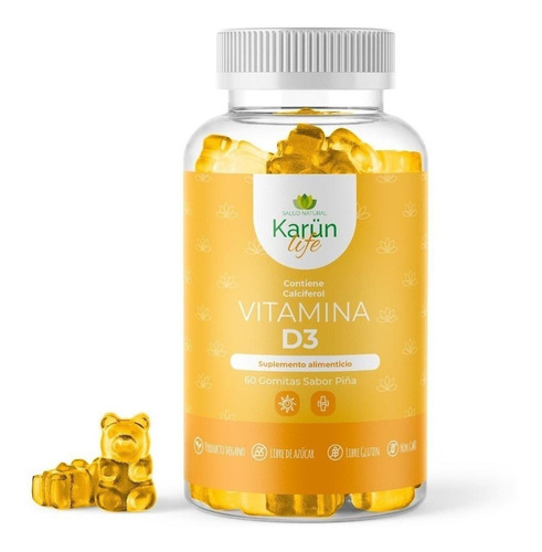 Vitamina D3 800ui | 60 Unidades | Karunlife