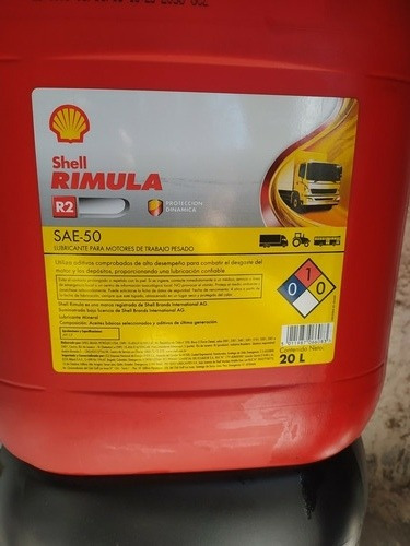 Paila Aceite Shell Sae 50 Diésel 20 Litros