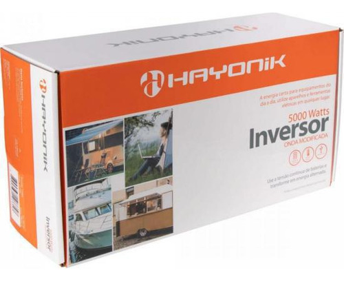 Inversor De Onda Modificada 5000w 12vdc/127v Pw13-4 Hayonik