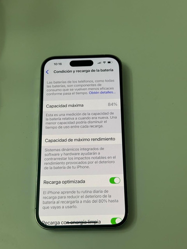 iPhone 14 Pro Plata 128g 84% Salud De Batería (Usado)